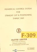 Fujitsu-Fujitsu Control System, Straight Cut & Positioning, Fanuc 260 Program Manual-Fanuc 260-Straight Cut Positioning-01